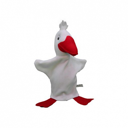 Игрушка на руку  Гусь (белый)