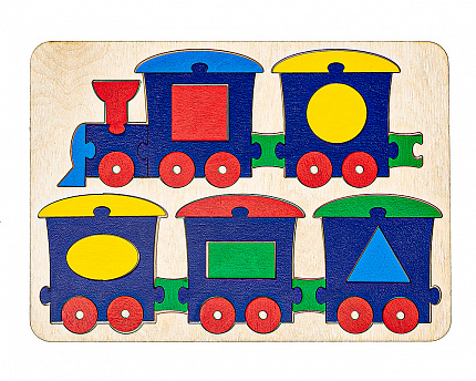 Конструктор "Паровозик "Фигуры"