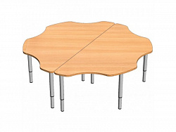 СТОЛ РОМАШКА 2 ЛЕПЕСТКА РЕГУЛИРУЕМЫЙ