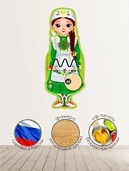 Бизиборд АЙСЫЛУ - девочка в национальном татарском костюме, Региональный компонент Республика Татарстан