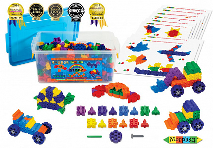 Конструктор Morphun Junior Starter Rainbow 600 Set «ПРОектирование Радуга» 600 деталей