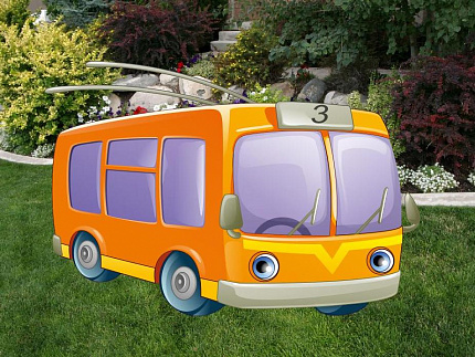 Уличная фигура "Троллейбус"