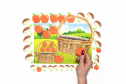 Математическое лукошко фетр (42дет)