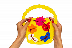 Корзина шнуровка ковролин (6дет.)