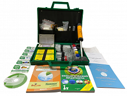 Мини-экспресс-лаборатория, для учебных экологических исследований, модифицированная, 7 показателей, с методическим обеспечением и руководством