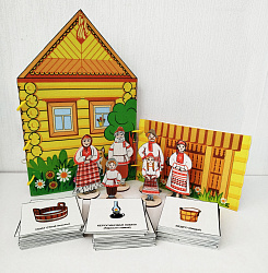 Папка из фетра "Удмуртская изба"                                  + 45 карточек