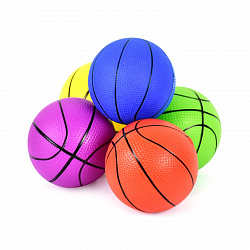 Мяч резиновый баскетбольный d-10см (4"), PVC