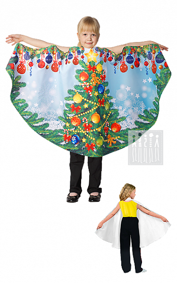 Живые декорации Полупончо Елочка