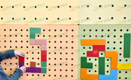 Настенная игра ЛОГИЧЕСКОЕ ДОМИНО цветное