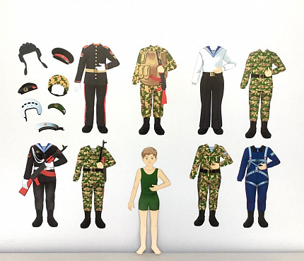 Магнитное развивающее пособие "Юный воин"