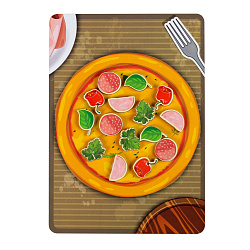 Липучка Пицца с колбасой