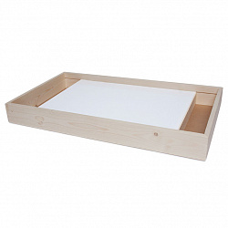 Световой планшет для рисования песком "Стандарт" с 2 отсеками (сосна)