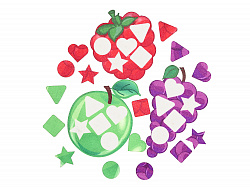 Плодовый микс сортер фетр (18дет)