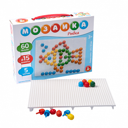 Мозаика для малышей «Рыбка» 60 элементов