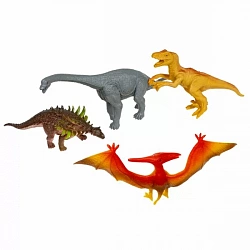 Набор животных "Ребятам о Зверятах", динозавры юрского периода 4 шт.
