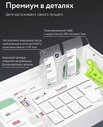 Песочный световой стол "ULTRA"
Детский стол + КРЫШКА Белая/Меловая + Растущий стул + Прозрачный мольберт + Панель конструктор + Игровая КРЫШКА Алфавит/Магнитно-маркерная + Набор Эбру +4 навесных стаканчика