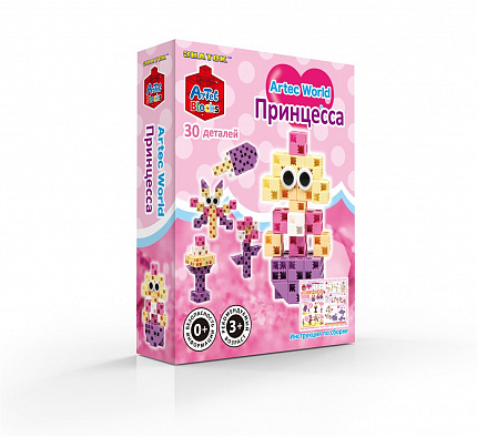Конструктор ARTEC World "Принцесса" коробка 30дет. Знаток
