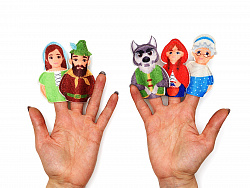 Пальчиковый театр Красная шапочка фетр (5дет)
