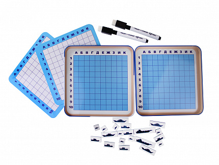 Магнитная игра в жестяной коробке «Морской бой»