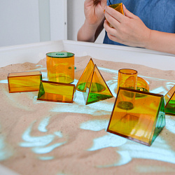 Модуль "Плоские и объемные фигуры" (однотонные)