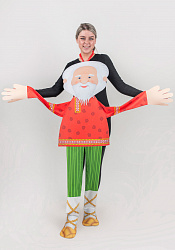 Дед ростовая кукла из фетра для взрослого / 130 см.