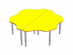 СТОЛ РОМАШКА 2 ЛЕПЕСТКА РЕГУЛИРУЕМЫЙ