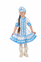 Карнавальный костюм детский Снегурочка "Снежка"