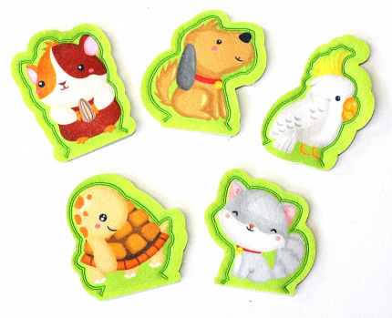 Пальчиковый кукольный театр «Домашние животные» из фетра