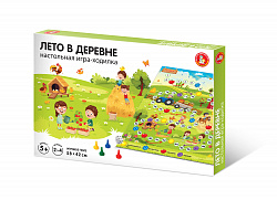 Настольная игра ходилка с фишками и кубиком «Лето в деревне»