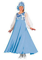 Костюм женский Снегурочка Гжель
