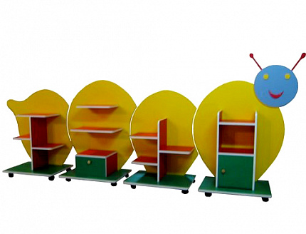 СТЕНКА ДЕТСКАЯ «ГУСЕНИЦА»