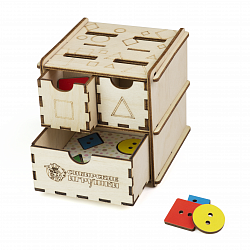 Комодик Геометрические фигуры с гравировкой