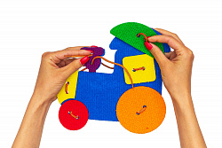 Паровоз шнуровка ковролин (7дет.)