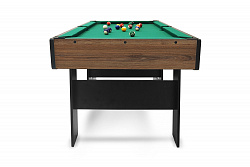 Бильярд BFG Compact Moby 4 (Аризона) ПУЛ, ЛДСП, 16 мм. Сукно Manchester 45 Yellow Green, конструкция сборная, с комплектом аксессуаров