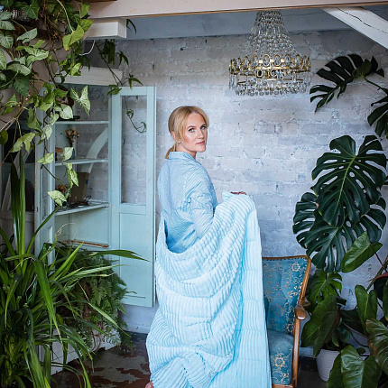 Утяжеленное одеяло с регулируемым весом 145х205 Акварель 11 кг