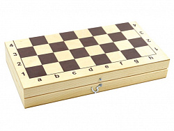 Игра настольная "Шахматы" (деревянная коробка, пласт.фигуры, поле 29х29см)