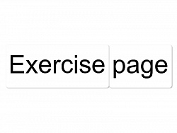 Магнитные карточки "Exercise page"