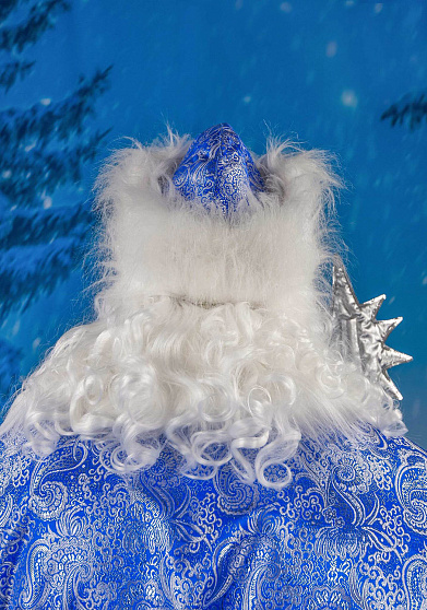 Дед Мороз Искристый синий