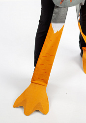 Гусь белый ростовая кукла из фетра для детей / 100 см.