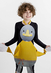 Гусь серый ростовая кукла из фетра для детей / 100 см.