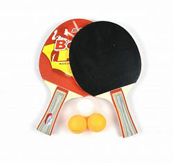 Набор для настольного тенниса BOLY Star (2 ракетки, 3 шарика), в чехле, 8001