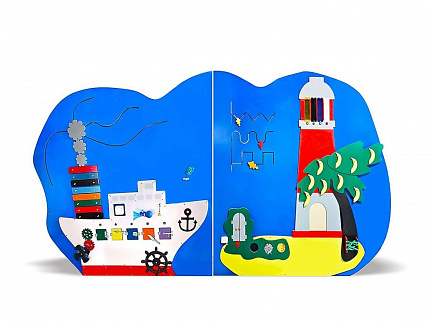 Декоративно-развивающая панель «Пароход»