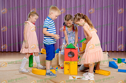 КОНСТРУИРОВАНИЕ БЕЗ ГРАНИЦ! Напольный деревянный строительно-механический конструктор  158 деталей