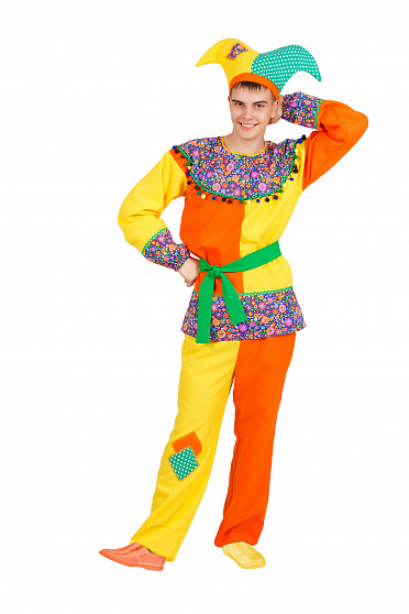 Карнавальный костюм взрослый "Скоморох Макар"