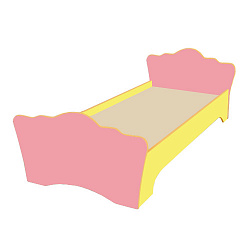Кровать детская 91 (МДФ)