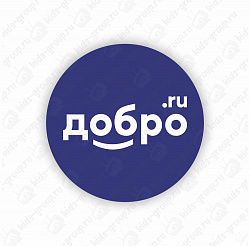 Стенд резной "Логотип "Добро.ru"