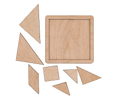 Мировая головоломка "Танграм" (из фанеры)