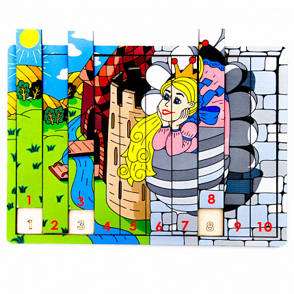 Логические палочки Принцесса в замке