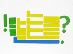 Набор магнитных карточек для разбора предложения (большой размер)