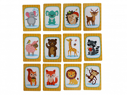 Игра настольная "МЕМО" Животные. Серия АКТИВ time